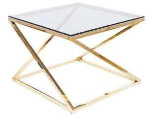 Журнальний столик Liam bench/золото 60X60 Signal фото - artos.in.ua