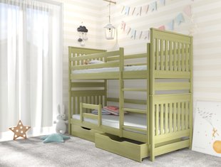 Двоярусне ліжко для дітей АДЕЛЬ ДУО LUNA - хакі фото - artos.in.ua