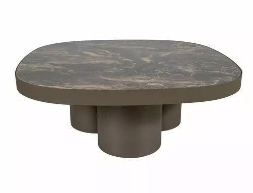 Журнальний столик Stella A Signal 100&times;100&times;38, чорний, кераміка фото - artos.in.ua