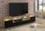Тумба для під телевізор Eva 180 дуб артизан/чорний BIM FURNITURE фото - artos.in.ua