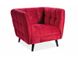 Крісло для відпочинку CASTELLO 1 SIGNAL червона тканина Польща