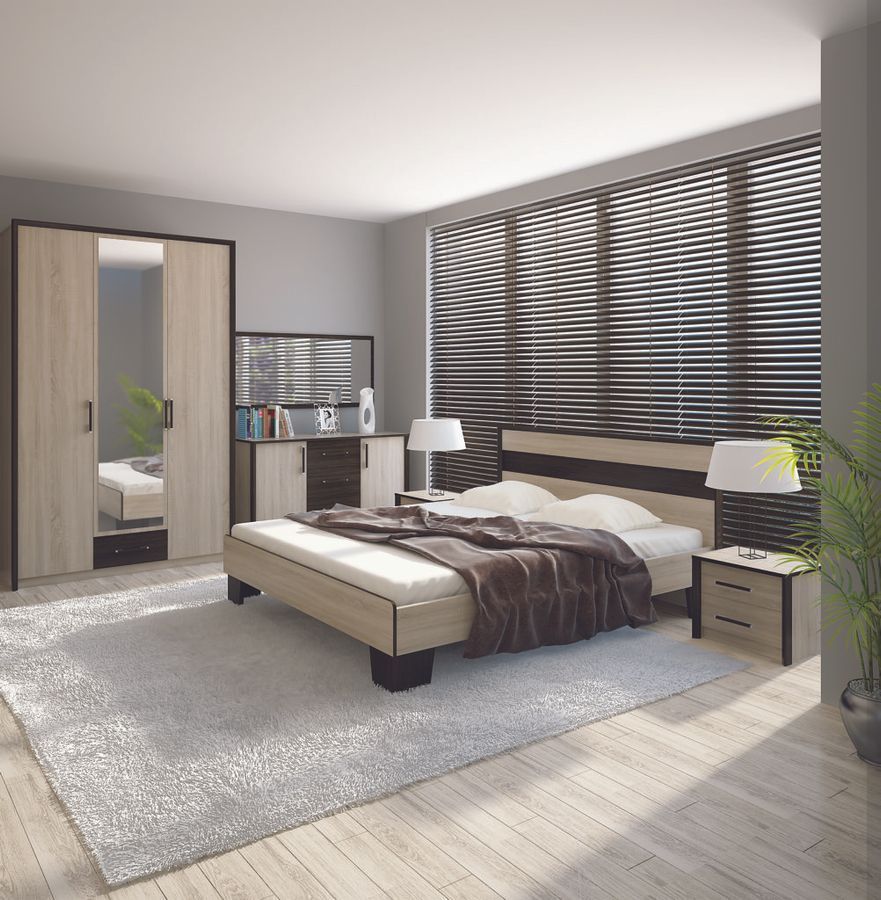 Комод 1360 Скарлет СОКМЕ, 2 дверцы и 3 ящика, 136 см фото - artos.in.ua