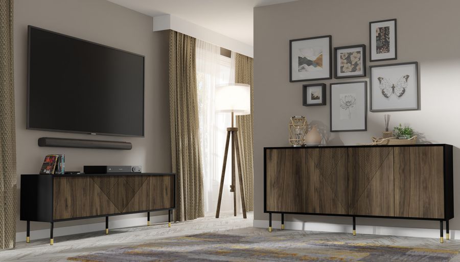 Тумба під телевізор WOODY 180 горіх BIM FURNITURE фото - artos.in.ua