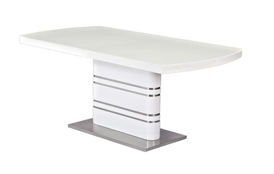 Обеденный большой дизайнерский стол на одной опоре GUCCI 180x90 SIGNAL белый Польша