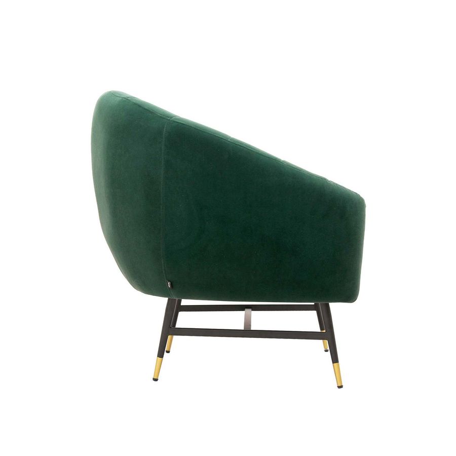 Крісло для відпочинку BRITNEY темно-зелений/чорний/золотий Halmar Польща