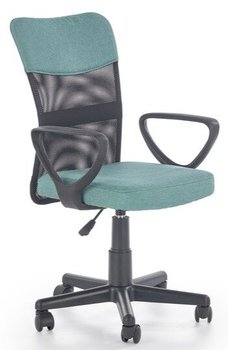 Крісло комп'ютерне Timmy механізм піастри, пластик чорний / тканину бірюзовий, сітка чорний Halmar Польща