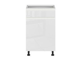 Нижняя кухонная тумба BRW Sole K10-FH_D1S_50/82_L/SMB-BAL/BIP, белый глянцевый/альпийский белый, из Польши фото - artos.in.ua