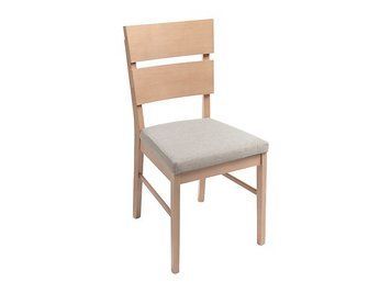 Стілець дерев'яний BRW Verde D09-TXK_VERDE-TX002-1-TK_ARLON_1674_BEIGE, натуральний бук бук натуральний фото - artos.in.ua