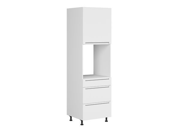 Кухонний корпус BRW Iris K10-FB_DPS_60 / 207_2SMB / SMB / P-BAL / BISM, білий супер мат / альпійський білий, фото - artos.in.ua