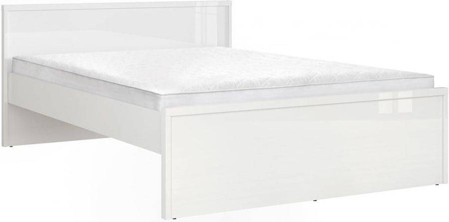 Ліжко BRW Pori 140 Білий глянцевий