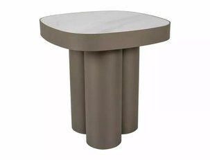 Журнальный столик Stella C Signal 48&times;48&times;50, белый, керамика фото - artos.in.ua