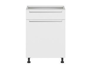 Нижня кухонна тумба BRW Iris K10-FB_D1S_60 / 82_L / SMB-BAL / BISM, білий супер мат / альпійський білий, фото - artos.in.ua