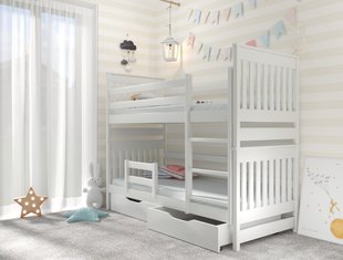 Двоярусне ліжко для дітей АДЕЛЬ ДУО LUNA - білий фото - artos.in.ua