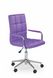 Крісло комп'ютерне Gonzo 2 механізм Tilt, хромований метал / екошкіра фіолетовий Halmar Польща
