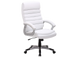 Білий стілець із підлокітниками для ПК Q-087 SIGNAL еко шкіра Польща