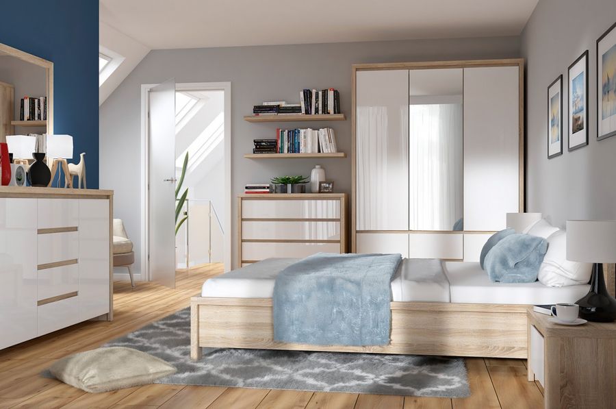 Комплект мебели в спальню Kaspian BRW разные цвета Польша