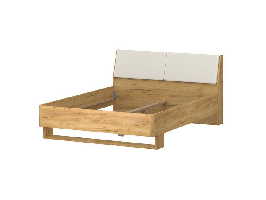 Кровать VMV Holding Avanti 160&times;200, дуб крафт золотой/белая платина фото - artos.in.ua