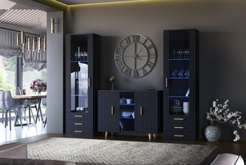 Комплект меблів у вітальню Verona 6 Artos Design чорний Польща