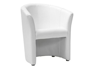Удобное кресло для отдыха TM-1 SIGNAL белая ткань на одного человека Польша