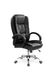Крісло для кабінету Relax механізм Tilt, хромований метал / екошкіра чорний Halmar Польща