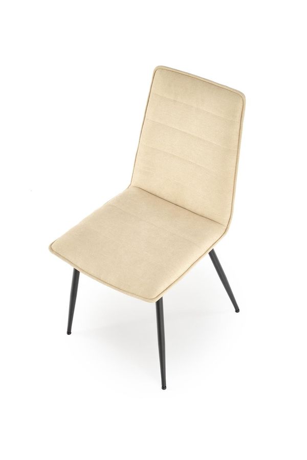 Металевий стілець K493 тканина бежевий Halmar Польща