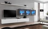 Комплект мебели в гостиную ASM Switch XVII 27 WG SW 17 Белый матовый/Белый глянцевый/Графит матовый/Графит глянцевый из Польши фото - artos.in.ua