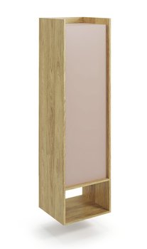 Навесный шкаф MOBIUS 1D корпус: натуральный гикори, фасады - античный розовый Halmar Польша