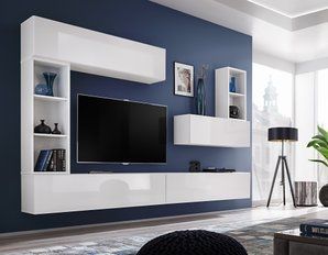 Комплект мебели в гостиную ASM Blox I 28 WW BX1 Белый матовый из Польши фото - artos.in.ua