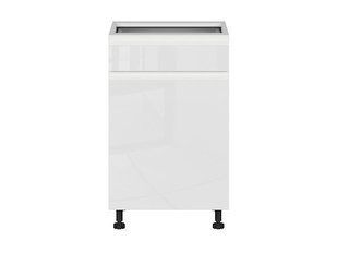 Нижняя кухонная тумба BRW Sole K10-FH_D1S_50/82_P/STB-BAL/BIP, белый глянцевый/альпийский белый, из Польши фото - artos.in.ua