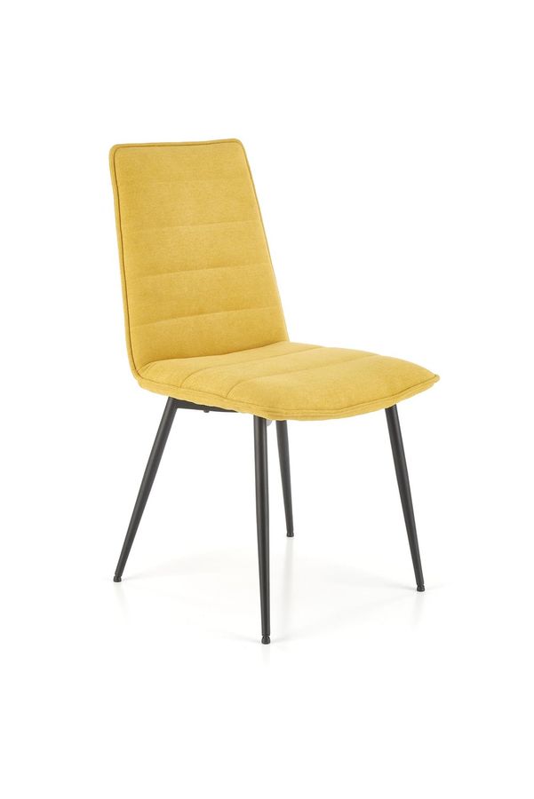Металевий стілець K493 тканина гірчиця Halmar Польща