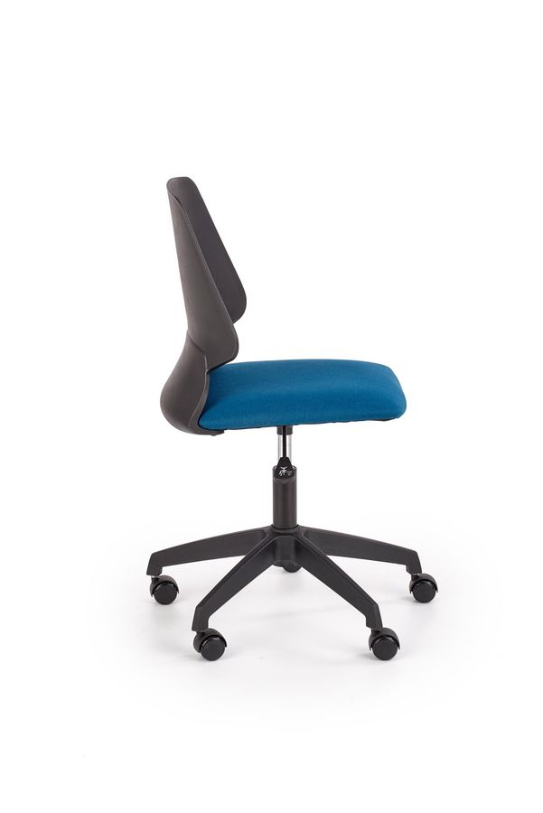 Крісло комп'ютерне Gravity механізм піастри, пластик чорний / поліпропілен чорний, тканина синій Halmar Польща