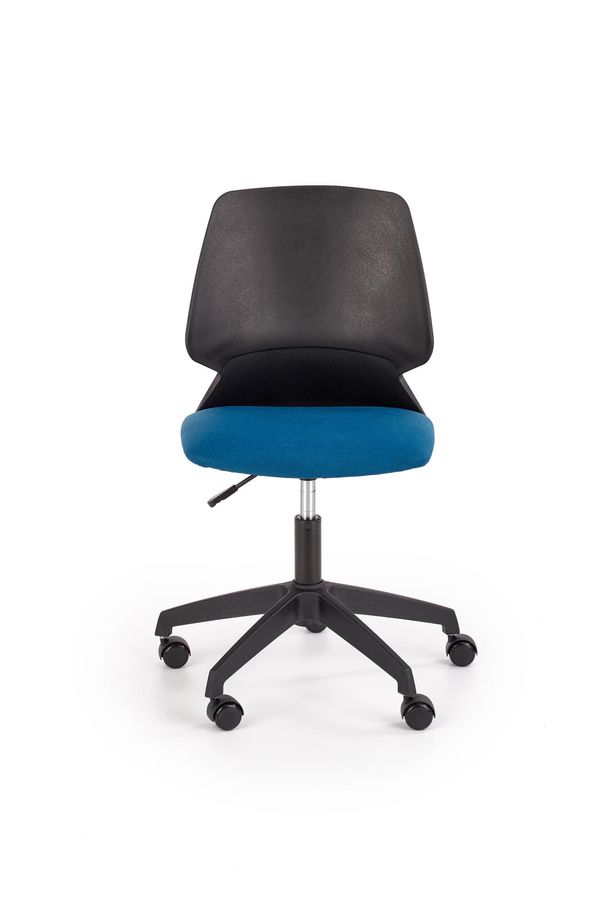 Крісло комп'ютерне Gravity механізм піастри, пластик чорний / поліпропілен чорний, тканина синій Halmar Польща