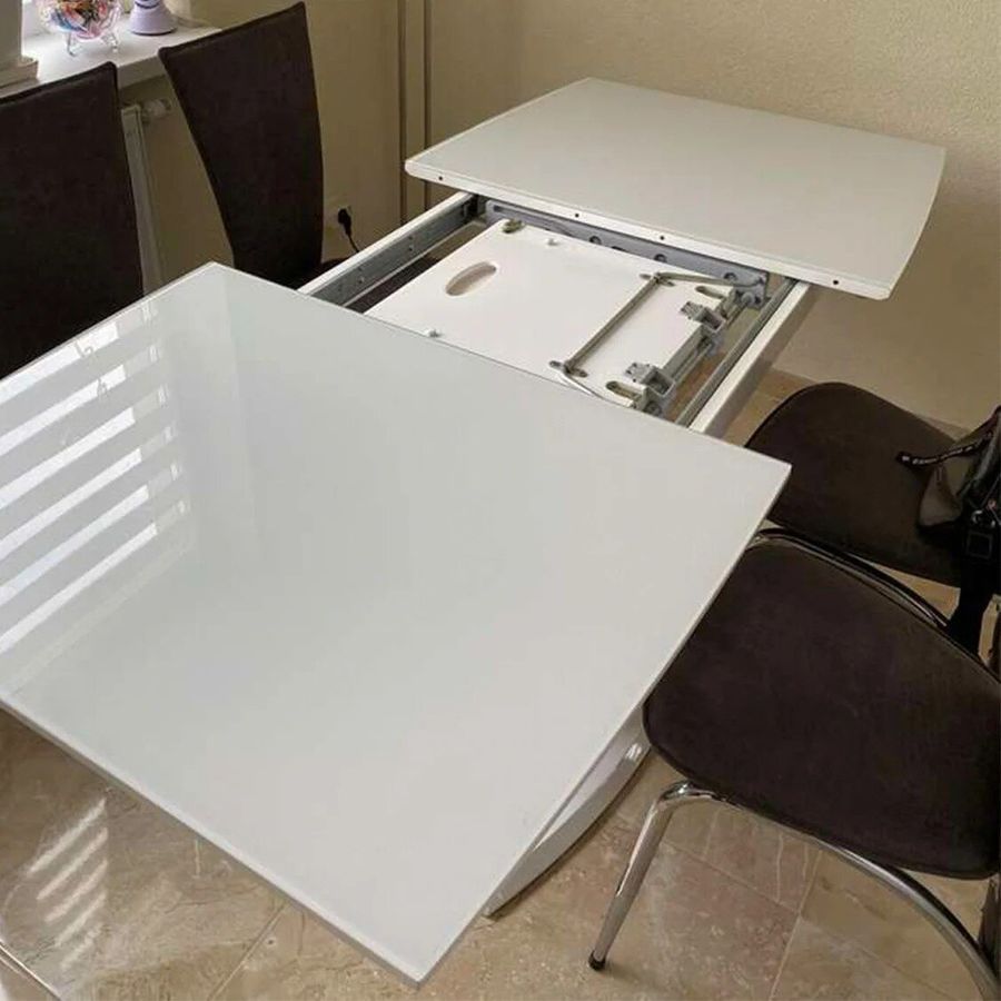 Обеденный раскладной стол на 10 персон AUSTIN 120x80 SIGNAL белый Польша