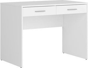 Письмовий стіл BRW Nepo Plus Білий з 2-ма ящиками фото - artos.in.ua