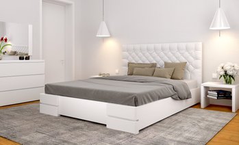 Двоспальне ліжко зі сосни Камелія ARBOR DREV біле
