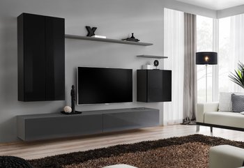 Комплект мебели в гостиную ASM Switch II 27 ZG SW 2 Черный/Графит из Польши