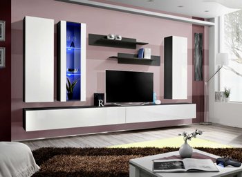 Комплект мебели в гостиную ASM FLY E 23 ZW FY E4 Черный матовый/Белый глянцевый из Польши