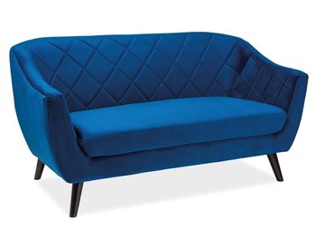 Прямокутний диван MOLLY SIGNAL 160х85х83 синя тканина/бук дуб Польща