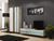 Стінка під телевізор у вітальню, в зал Cama Vigo New 5 лакована 180x260x42 Дуб сонома/Білий глянець фото - artos.in.ua