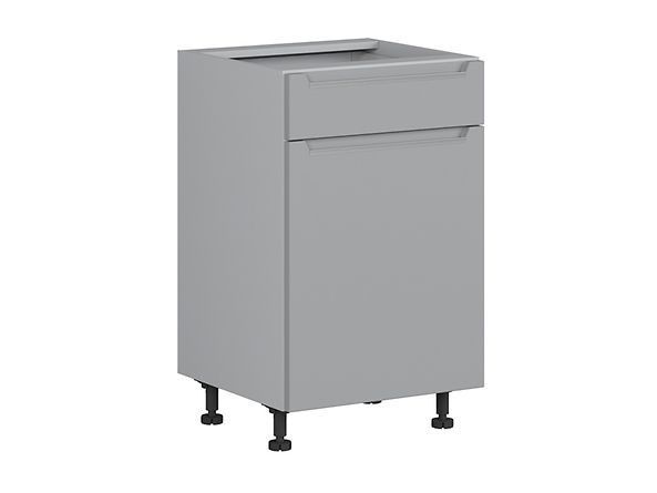 Нижняя кухонная тумба BRW Iris K10-FB_D1S_50/82_L/STB-SZG/FER, ферро/гренола серый, из Польши фото - artos.in.ua