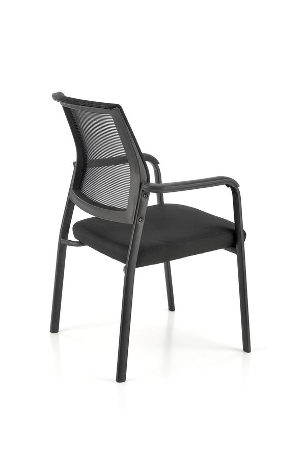 Крісло на металевих ніжках BERGEN чорне Halmar Польща