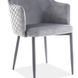 Сучасне крісло на кухню ASTOR SIGNAL сірий велюр на 4 ніжках Польща