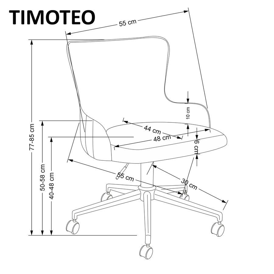 Компьютерное поворотное кресло TIMOTEO зеленый Halmar Польша
