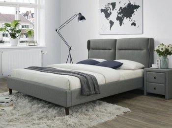 Ліжко HALMAR SANTINO двоспальне сіре без ящика для білизни Польща