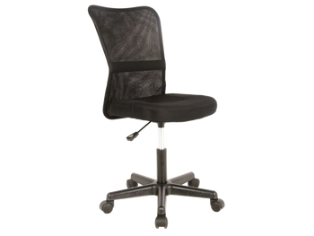 Комп'ютерні стільці фото Офісне крісло з підйомником Q-121 SIGNAL чорний Польща - artos.in.ua