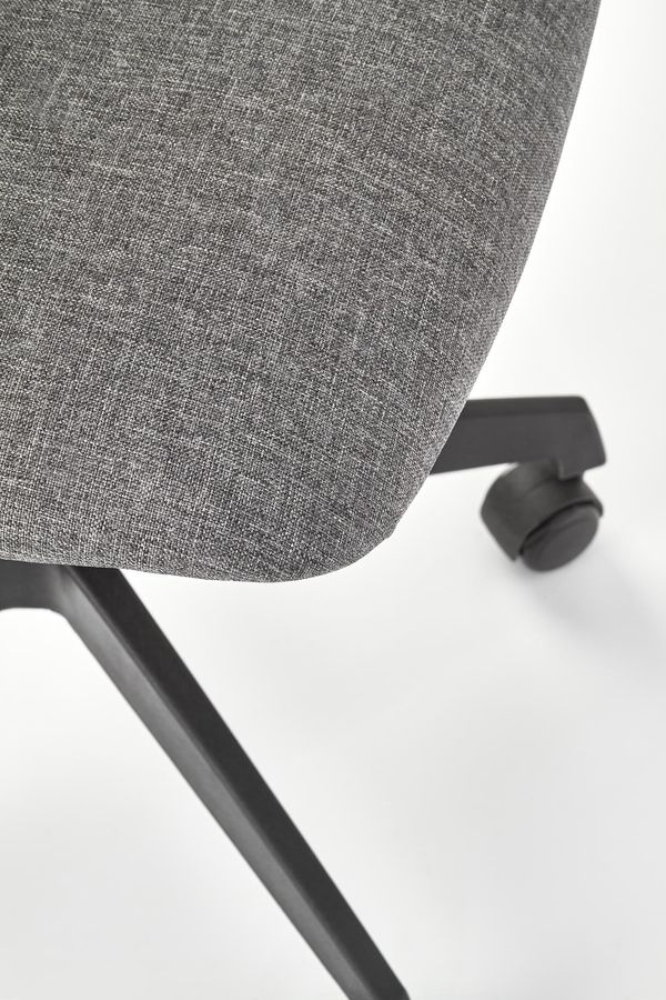 Кресло компьютерное Gravity механизм Пиастра, пластик черный/полипропилен черный, ткань серый Halmar Польша