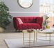 Модний диван CASTELLO 2 SIGNAL Червоний 145х60х78 тканина Velvet / 4 ніжки Польща