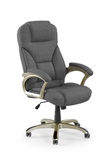 Крісло для кабінету Desmond 2 механізм Tilt, метал сірий / тканина темно-сірий Halmar Польща фото - artos.in.ua