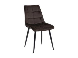 Стул Signal Chic Velvet черный / коричневый фото - artos.in.ua