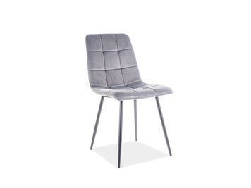 Кухонный стул Mila Signal 47&times;41&times;87, серый, велюр фото - artos.in.ua